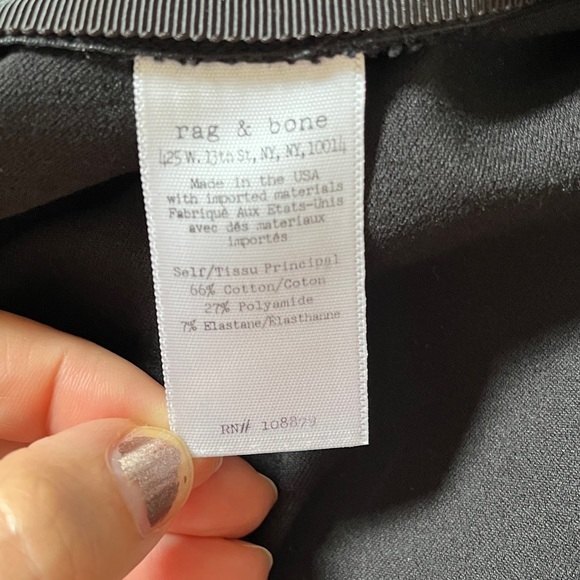 Rag & Bone Chatel Skinny Side-Zip Pants in Black 8 - Picture 10 of 13